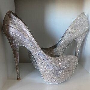 Elegant Silver High Heels